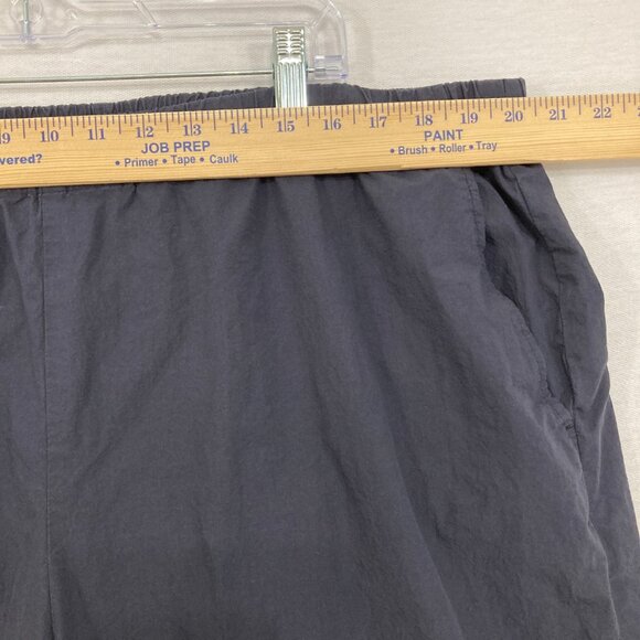 Eileen Fisher size 1X Navy/Black Wide Leg Organic Cotton Crop Pull-on Pants - Picture 4 of 9
